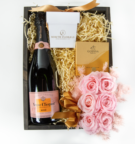Veuve Clicquot Champagne Rose Gift Box